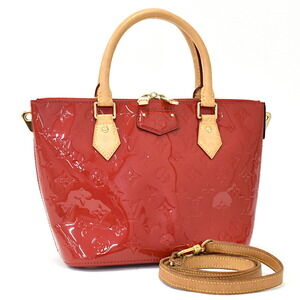 Louis Vuitton Montebello Bag Vernis Patent Leather Cerise Red
